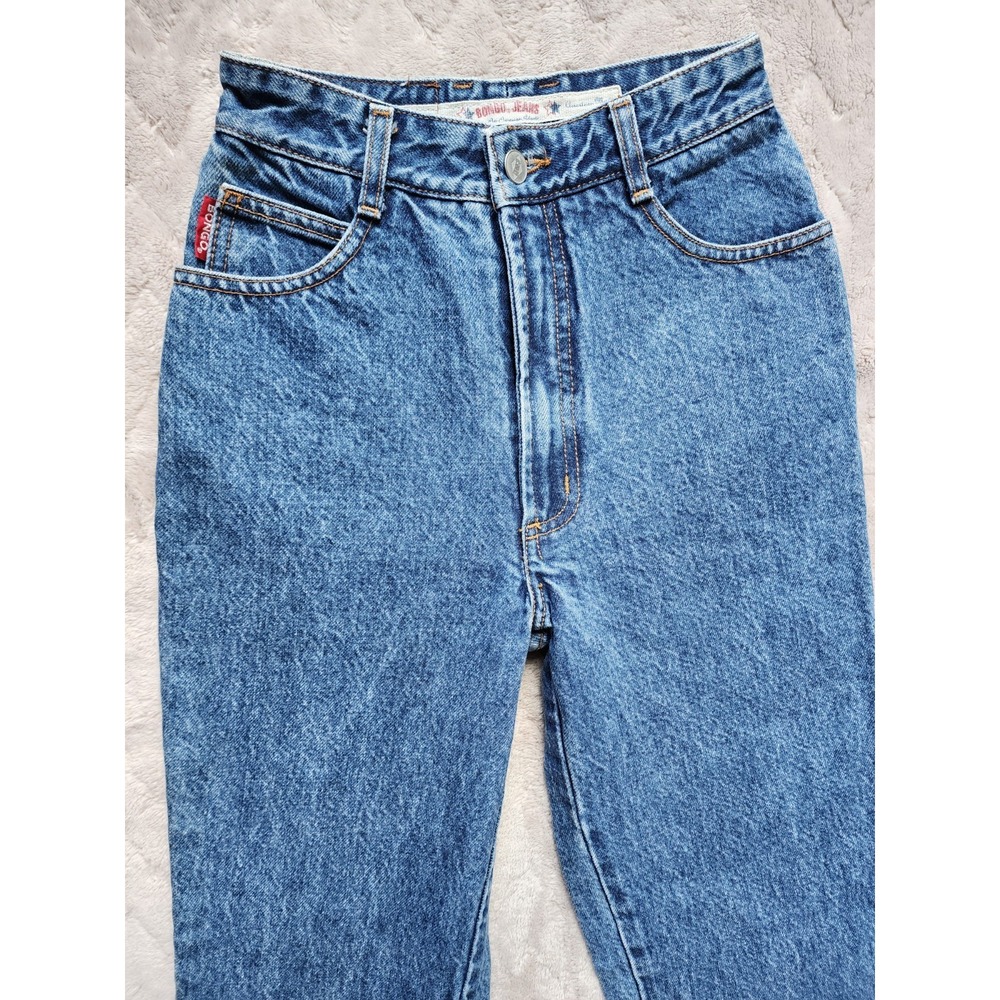 Vintage 90s Bongo High Waisted Mom Jeans Medium Wash Blue Womens Size 1 USA Made - Picture 12 of 12